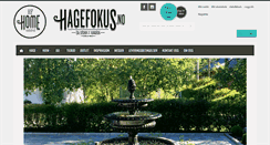 Desktop Screenshot of hagefokus.no